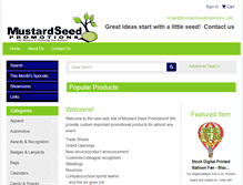 Tablet Screenshot of mustardseedpromotions.com